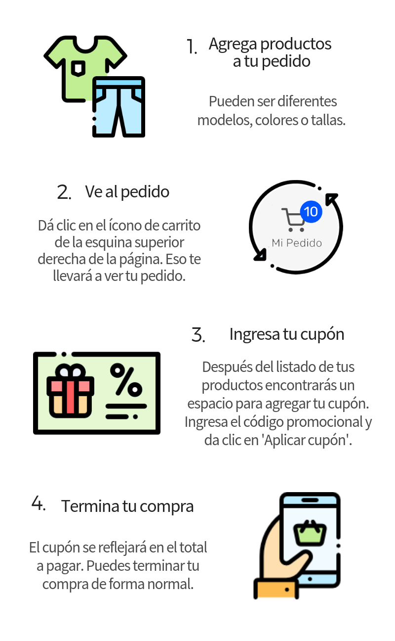 ¿Cómo usar un cupón?